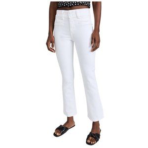 NWT| PAIGE Claudine Ankle Flare Jeans| White | Sz 32